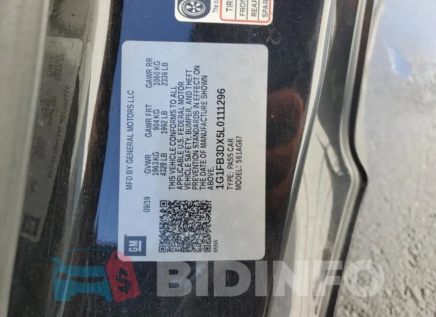 1G1FB3DX5L0111296 Photo# 13