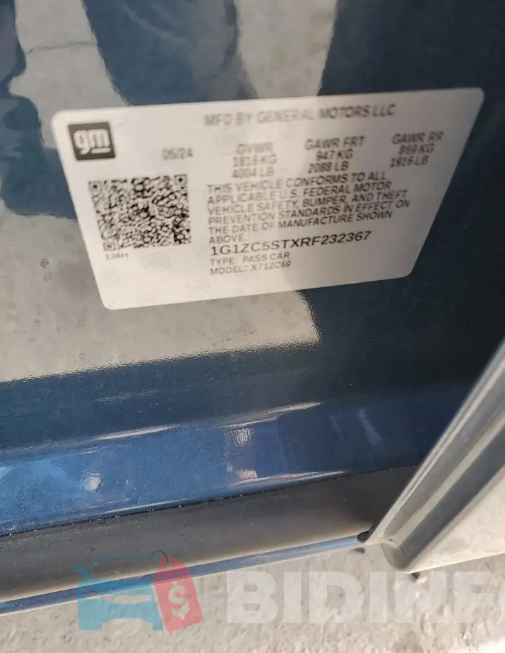 1G1ZC5STXRF232367 Photo# 12