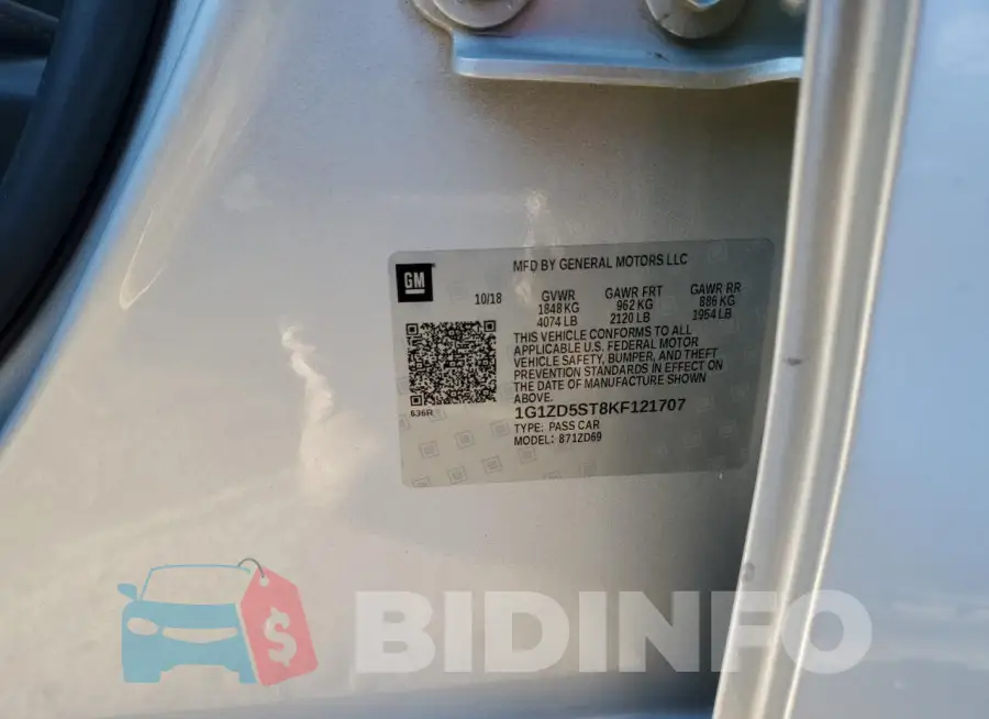 1G1ZD5ST8KF121707 Photo# 12