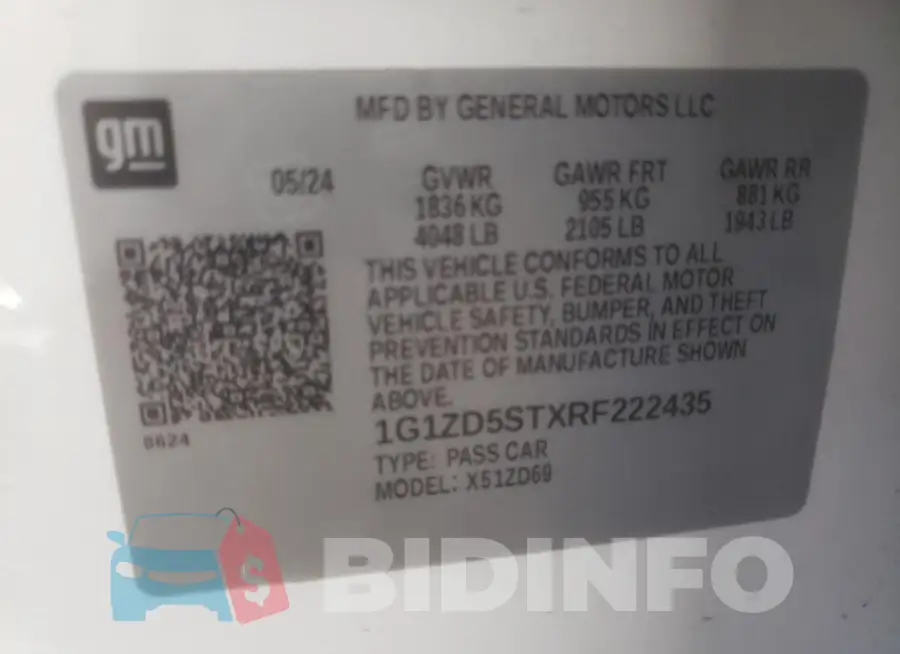 1G1ZD5STXRF222435 Photo# 12