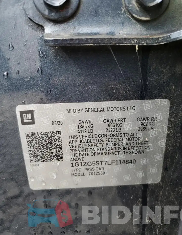 1G1ZG5ST7LF114840 Photo# 12