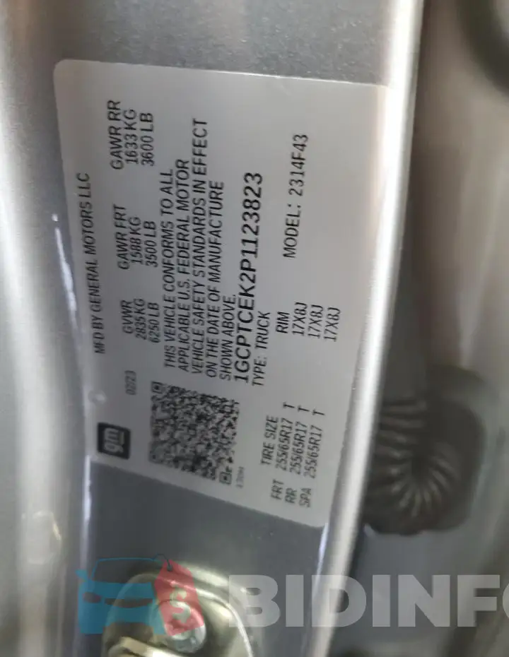 1GCPTCEK2P1123823 Photo# 12