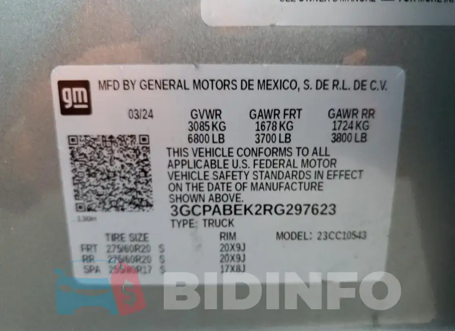 3GCPABEK2RG297623 Photo# 12