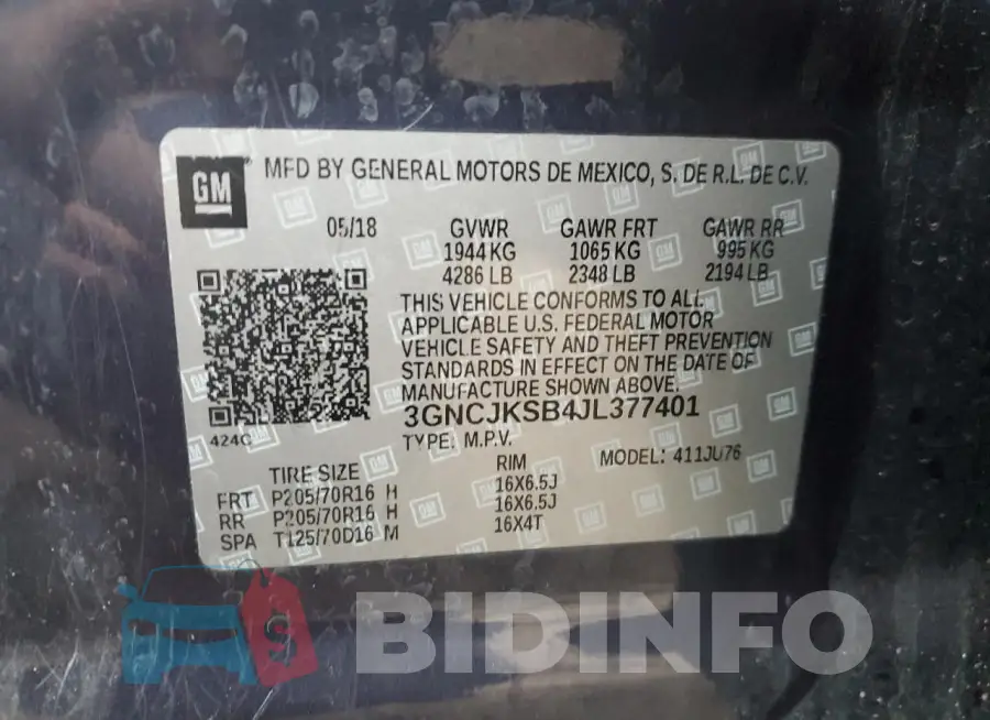3GNCJKSB4JL377401 Photo# 13