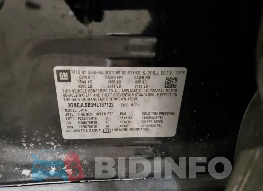 3GNCJLSB3HL187122 Photo# 13
