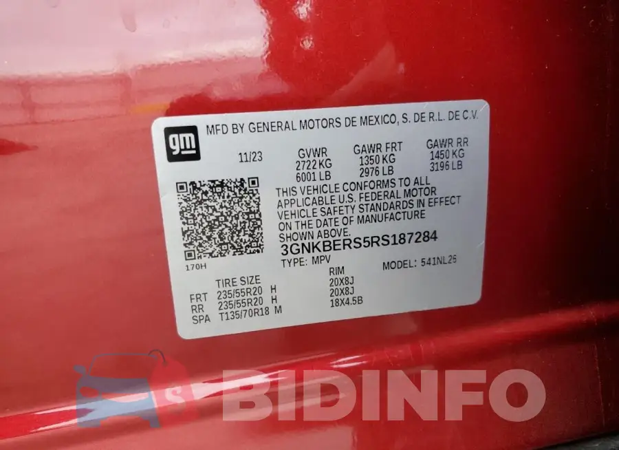 3GNKBERS5RS187284 Photo# 13
