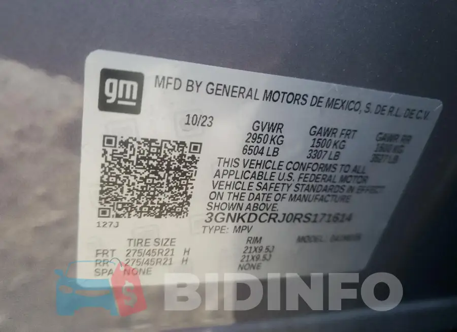 3GNKDCRJ0RS171614 Photo# 14