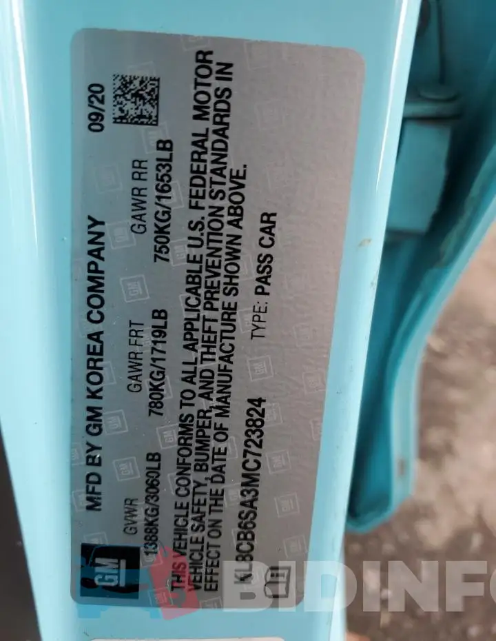 KL8CB6SA3MC723824 Photo# 13