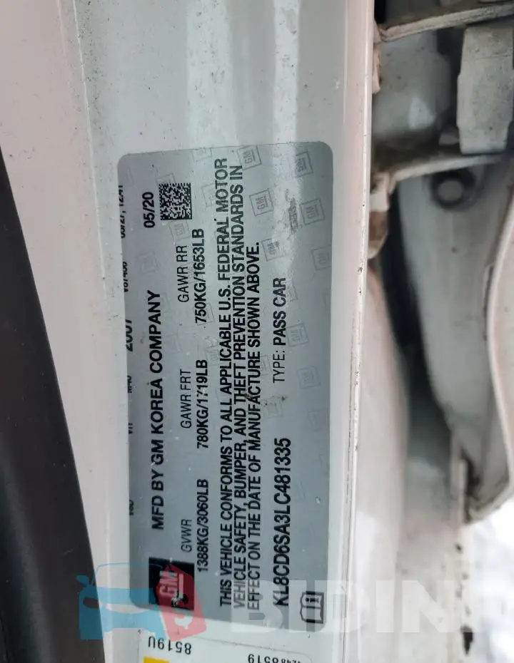 KL8CD6SA3LC481335 Photo# 12