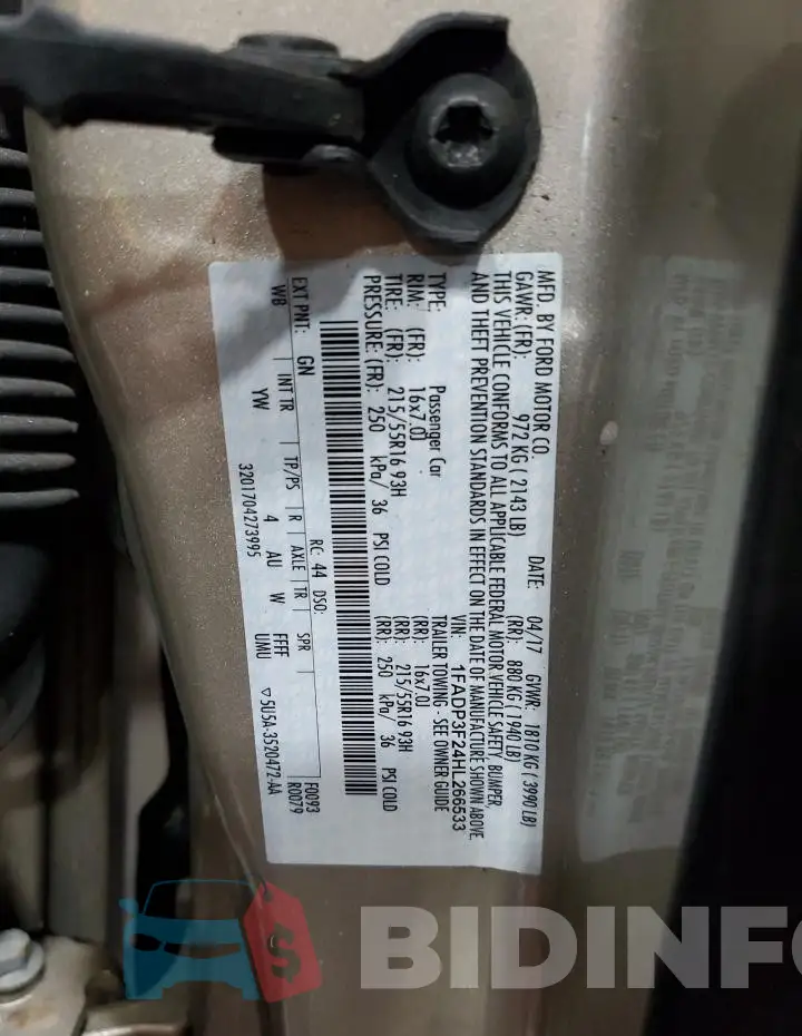 1FADP3F24HL266533 Photo# 13
