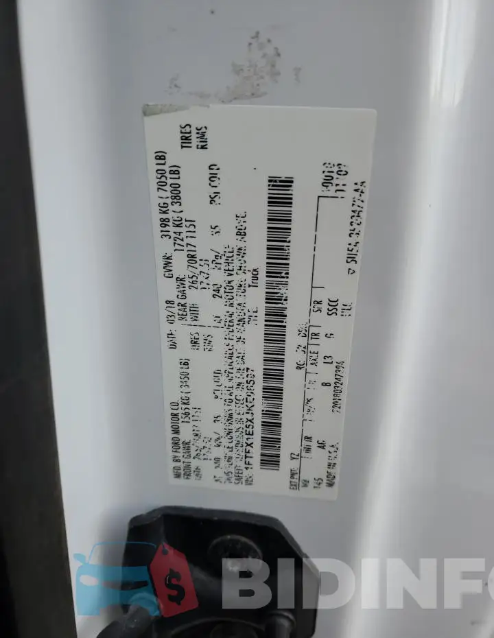 1FTFX1E5XJKE06597 Photo# 12