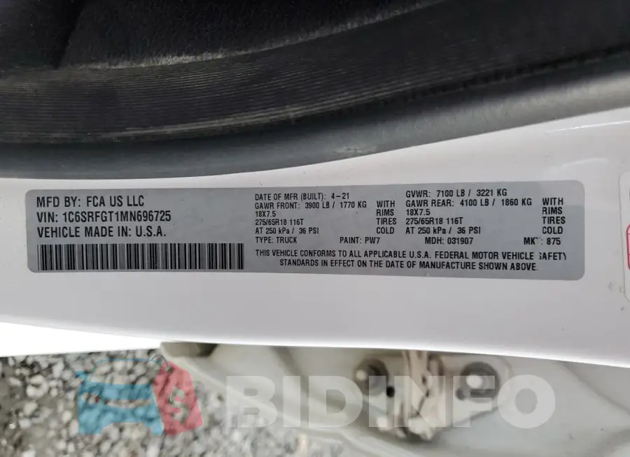 1C6SRFGT1MN696725 Photo# 12