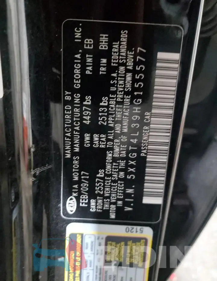 5XXGT4L39HG155577 Photo# 12