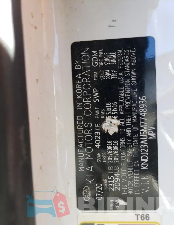 KNDJ23AU5M7748936 Photo# 13