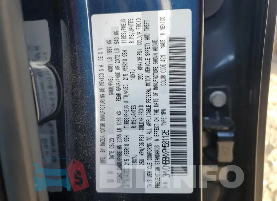 3MVDMBBMXPM581126 Photo# 13