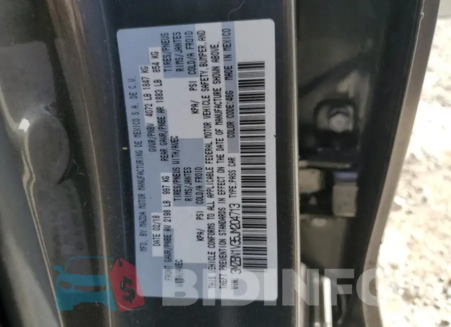 3MZBN1V35JM204713 Photo# 13