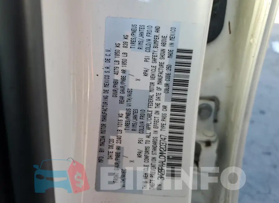 3MZBPAAL0MM203747 Photo# 12