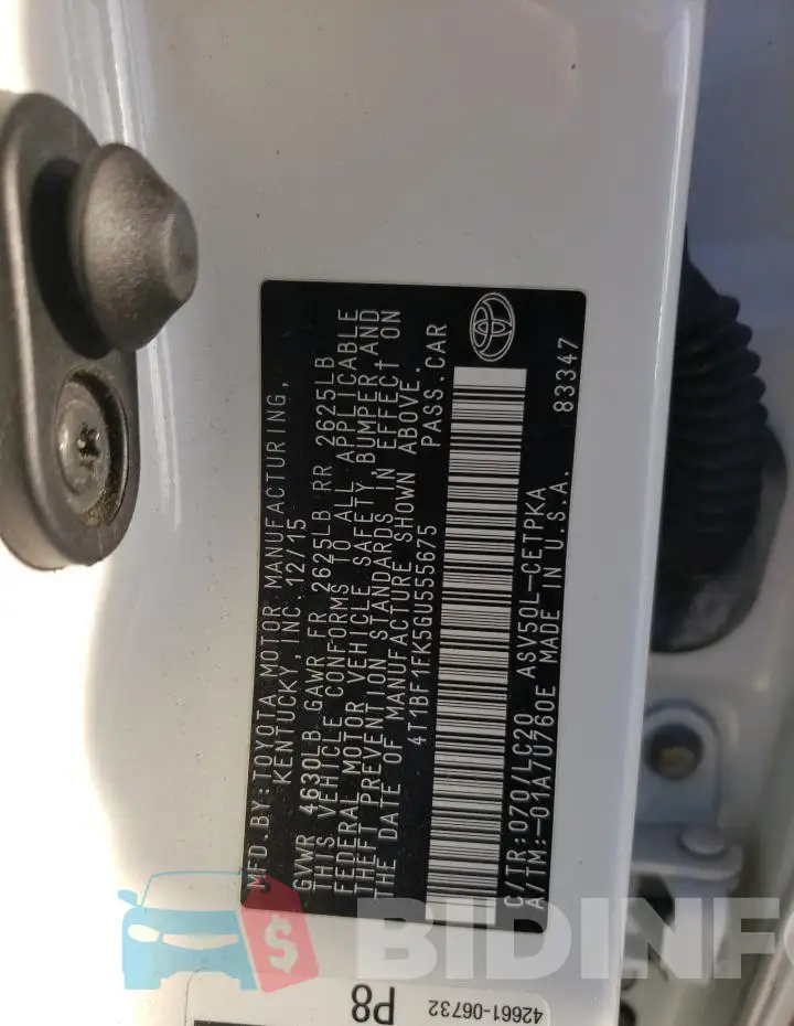 4T1BF1FK5GU555675 Photo# 13