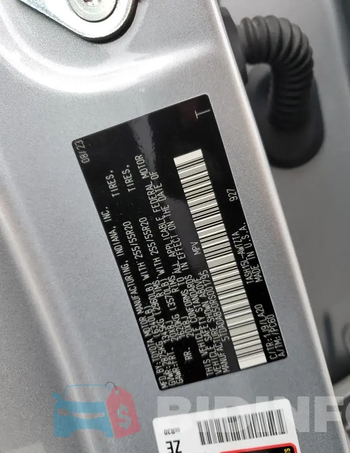 5TDADAB50RS001795 Photo# 13