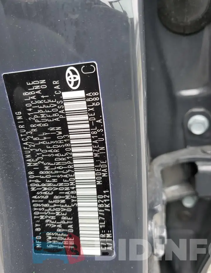 5YFB4MDE7RP120813 Photo# 12