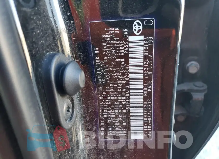 5YFEPRAE3LP025047 Photo# 12