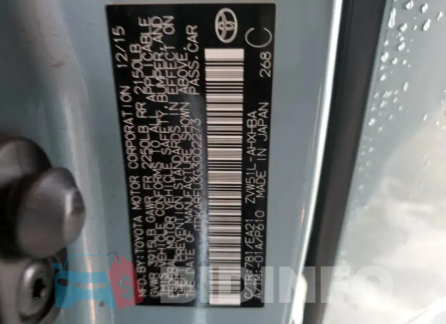JTDKARFU3G3002273 Photo# 12