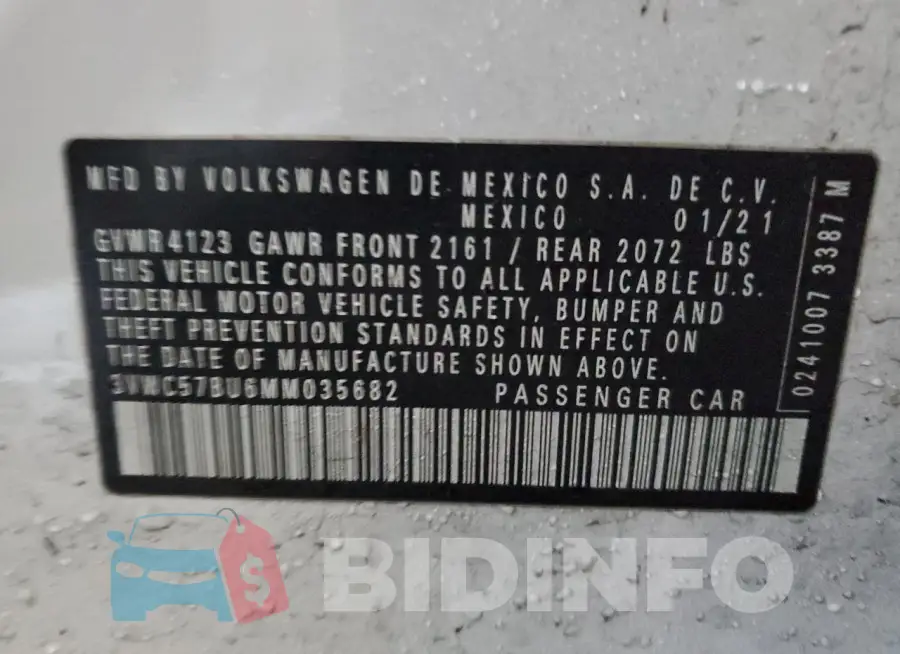 3VWC57BU6MM035682 Photo# 12