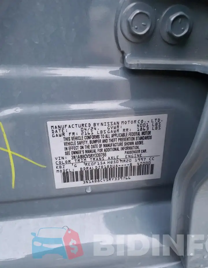 3N1AB8CV5RY339766 Photo# 12