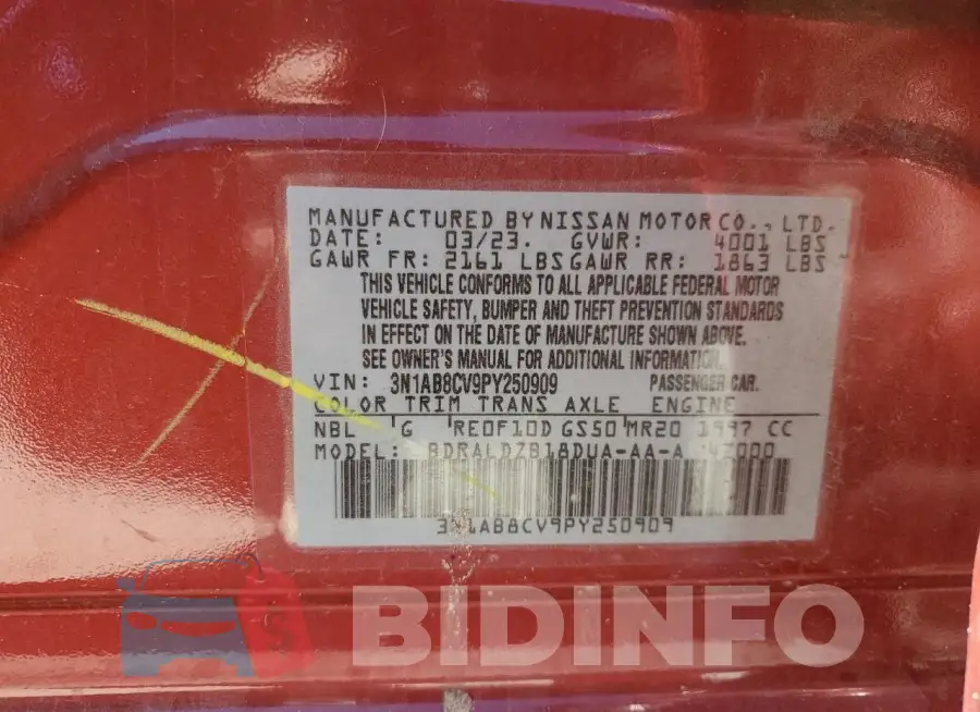 3N1AB8CV9PY250909 Photo# 12