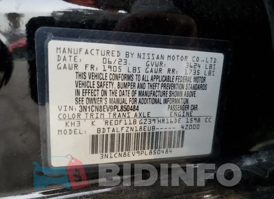 3N1CN8EV9PL850484 Photo# 12