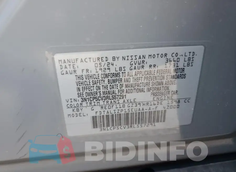 3N1CP5CV3RL557291 Photo# 13