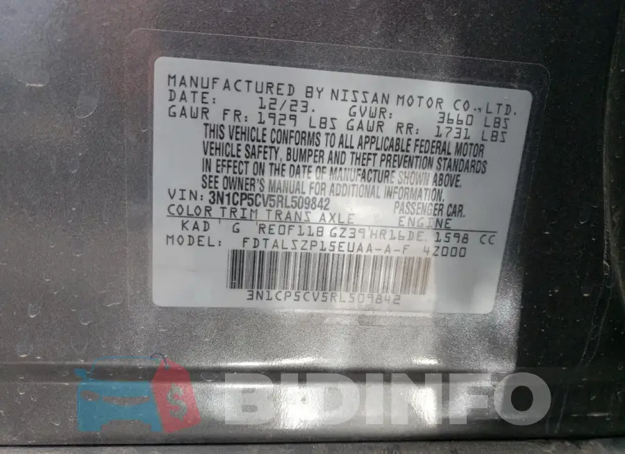 3N1CP5CV5RL509842 Photo# 13