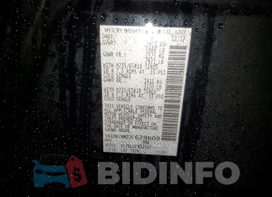 5N1DR2MM2JC629609 Photo# 13