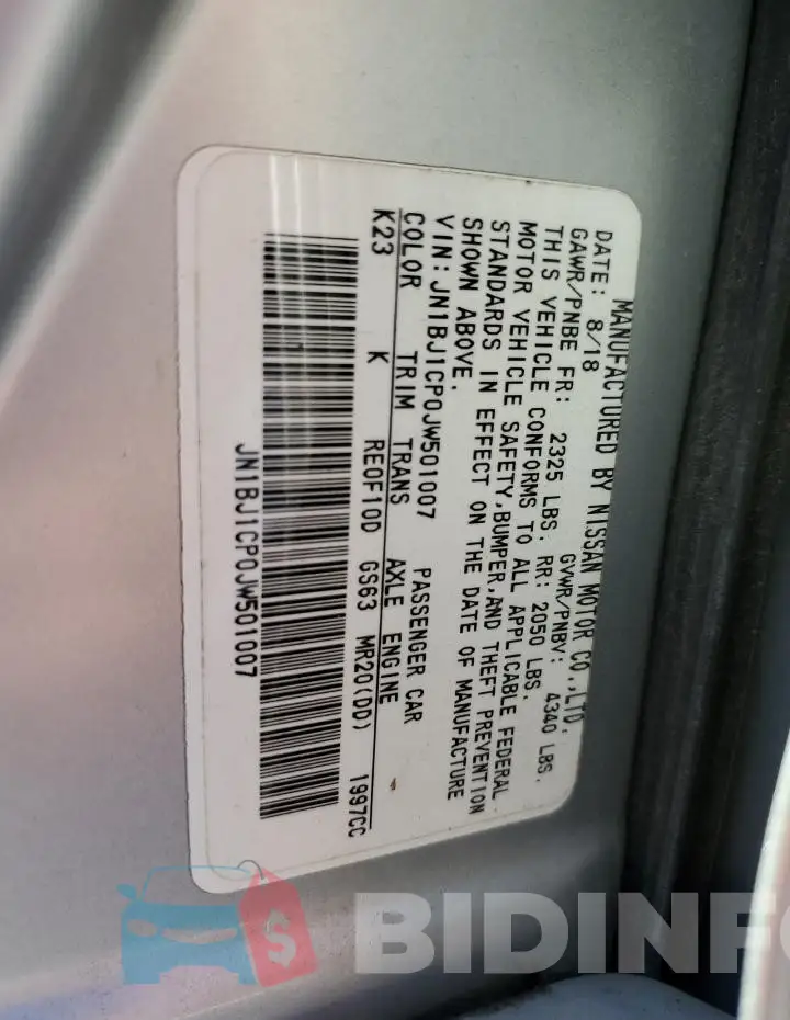 JN1BJ1CP0JW501007 Photo# 14