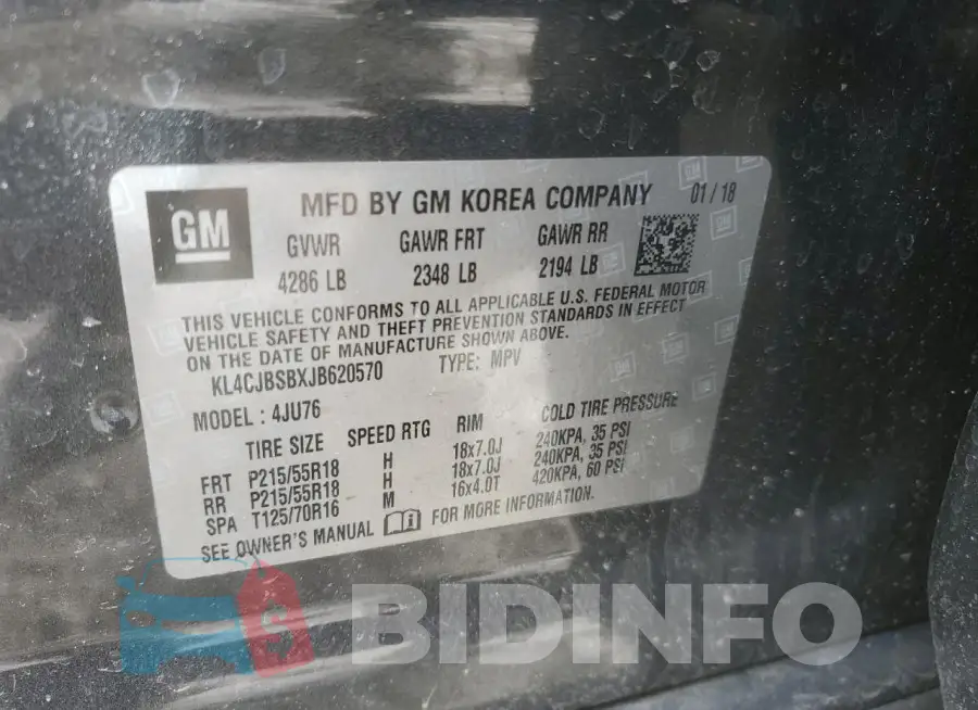 KL4CJBSBXJB620570 Photo# 13