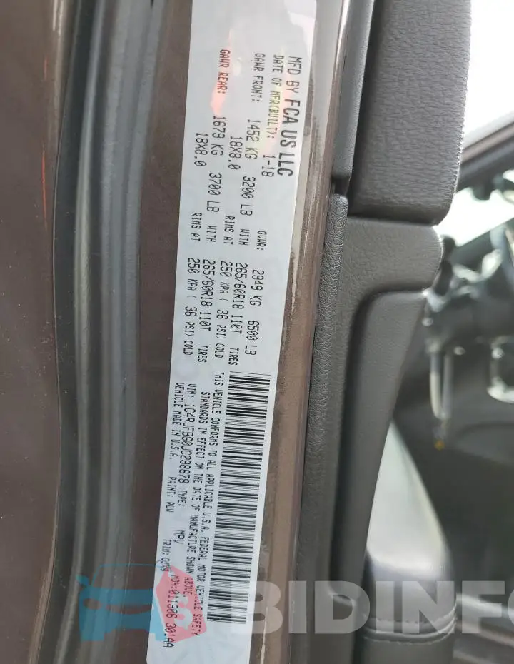 1C4RJFBG0JC298678 Photo# 12
