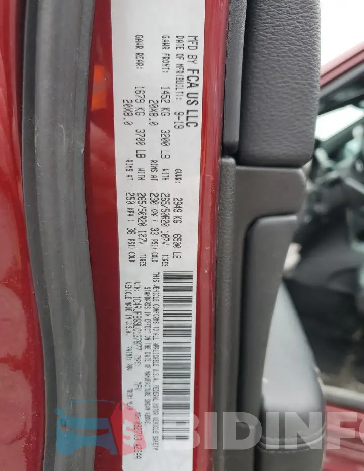 1C4RJFBG9LC137877 Photo# 13