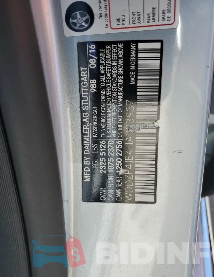 WDDZF4JB4HA093937 Photo# 12