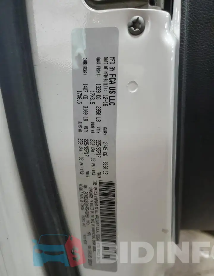 2C4RDGBG0HR646090 Photo# 13