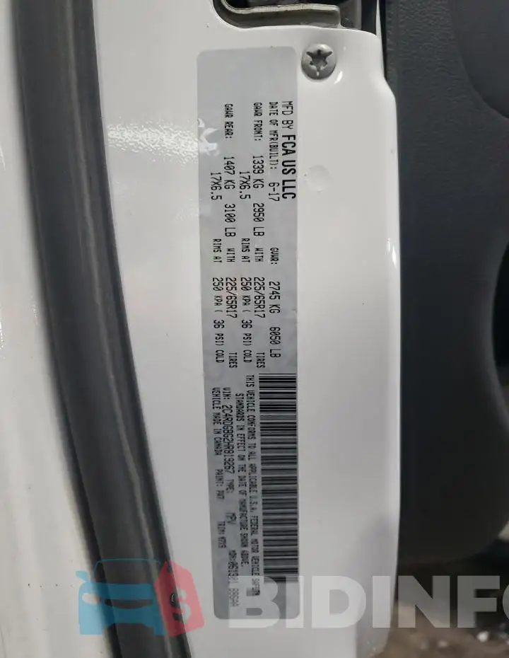 2C4RDGBG2HR819267 Photo# 13