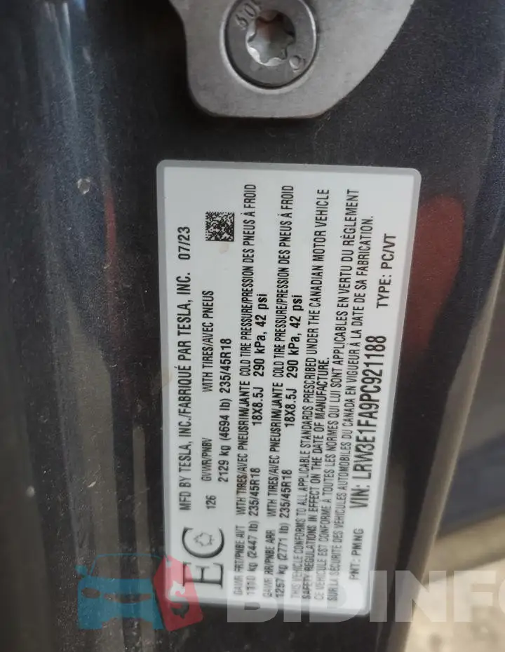 LRW3E1FA9PC921188 Photo# 12