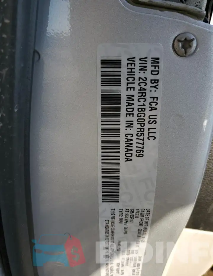 2C4RC1BG0PR577769 Photo# 13