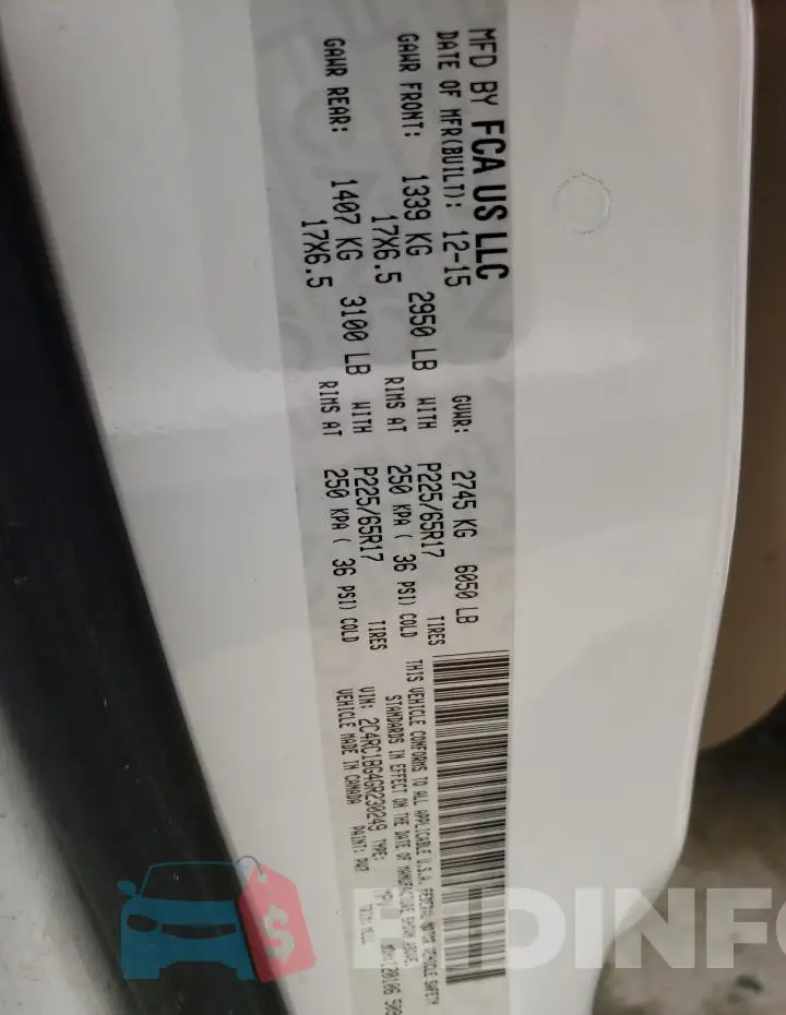 2C4RC1BG4GR230249 Photo# 14