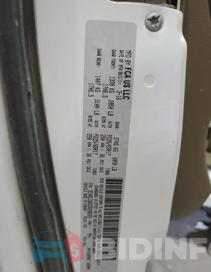 2C4RC1BG5GR298365 Photo# 13