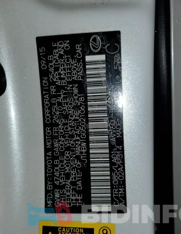 JTHBW1GG5G2106781 Photo# 12