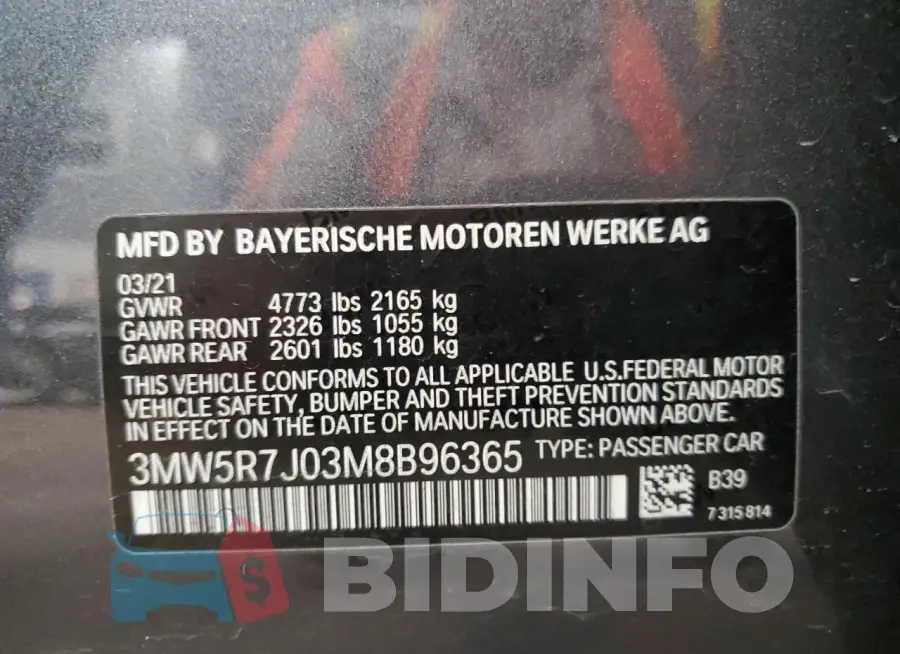 3MW5R7J03M8B96365 Photo# 12