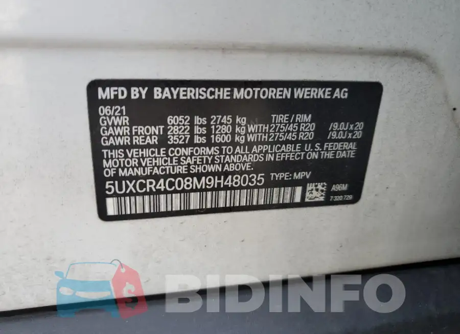 5UXCR4C08M9H48035 Photo# 12