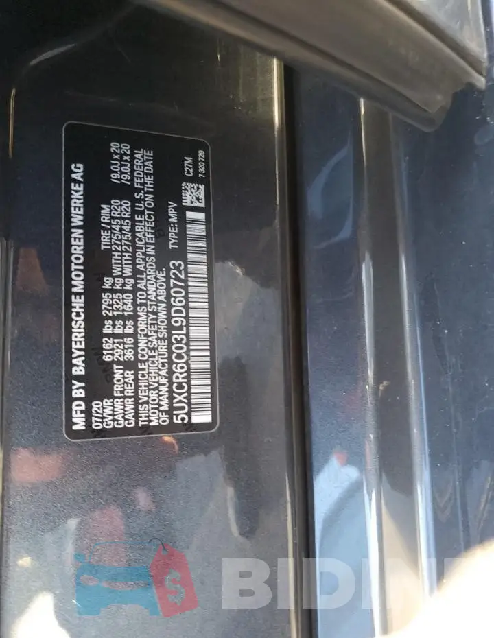 5UXCR6C03L9D60723 Photo# 13