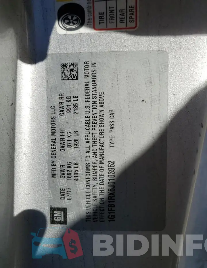 1G1FB1RX6J0103962 Photo# 12