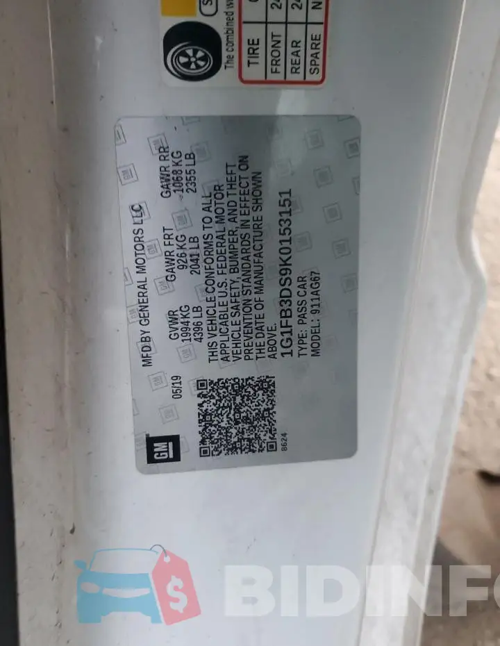 1G1FB3DS9K0153151 Photo# 12